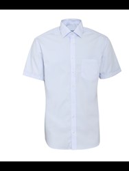 Poplin short-sleeved men's shirt in Classic Fit