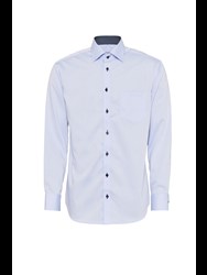 Twill men's shirt with contrast in Classic Fit