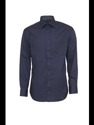 Twill men's shirt with contrast in Cassic Fit