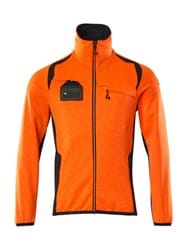 Fleecetrøje med lynlås