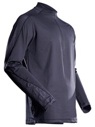 T-shirt, langærmet, med kort lynlås