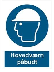 Hovedværn påbudt - Folie