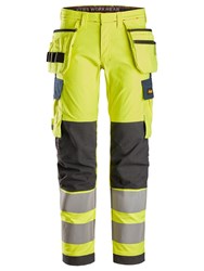 ProtecWork, Stretch Work Trousers Holster Pockets, High-Vis Class 2