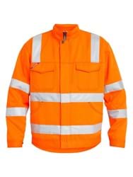 Safety EN ISO 20471 jakke, med lynlås