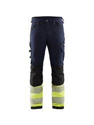 High vis 4-way-stretch trousers Without Nail Pockets