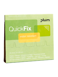QuickFix plaster Water resistant plasterrefiller med 45 stk.