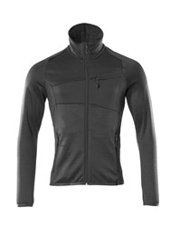 Fleecetrøje med lynlås