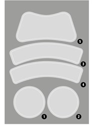 Kask Transparent Stickers